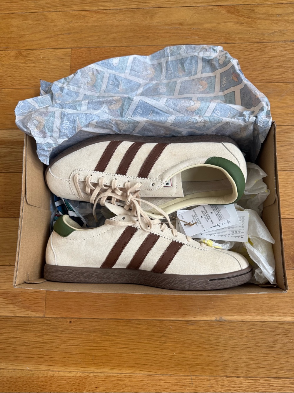 adidas x END. Tobacco Flyfishing 'Ecru Tint & Gum’ Sneakers Size US 11.5 NWT NIB